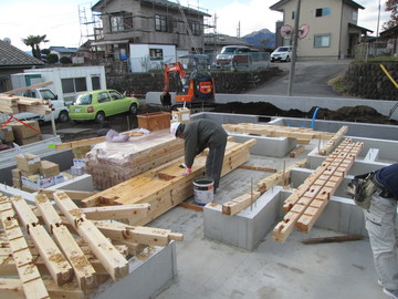 カネカのお家　ゼロStyle　中之条町新築工事祝上棟　T様邸　ｿｰﾗｰｻｰｷｯﾄ