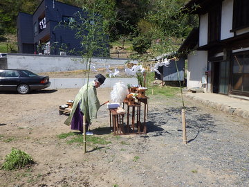 利根郡　新築工事　祝地鎮祭