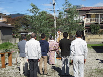 沼田市　新築工事　長期優良住宅　地鎮祭　K様邸　