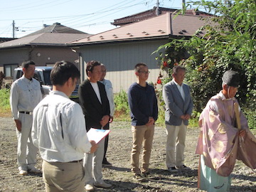 沼田市　新築工事　長期優良住宅　地鎮祭　K様邸　